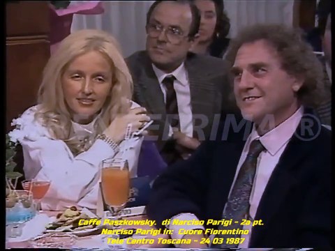 Caffè Paszkowsky. Narciso Parigi canta Cuore fiorentino - Tele centro Toscana 1987