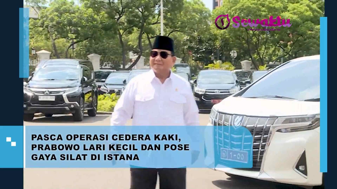 Pose Gaya Silat dan Lari Kecil Ala Prabowo Subianto Pasca Operasi Cedera Kaki