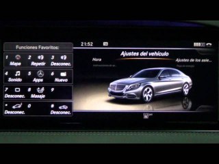 Mercedes-Benz Clase S. Modelo 2014. Ajustes sistema Command Online