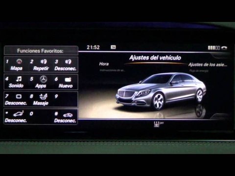 Mercedes-Benz Clase S. Modelo 2014. Ajustes sistema Command Online