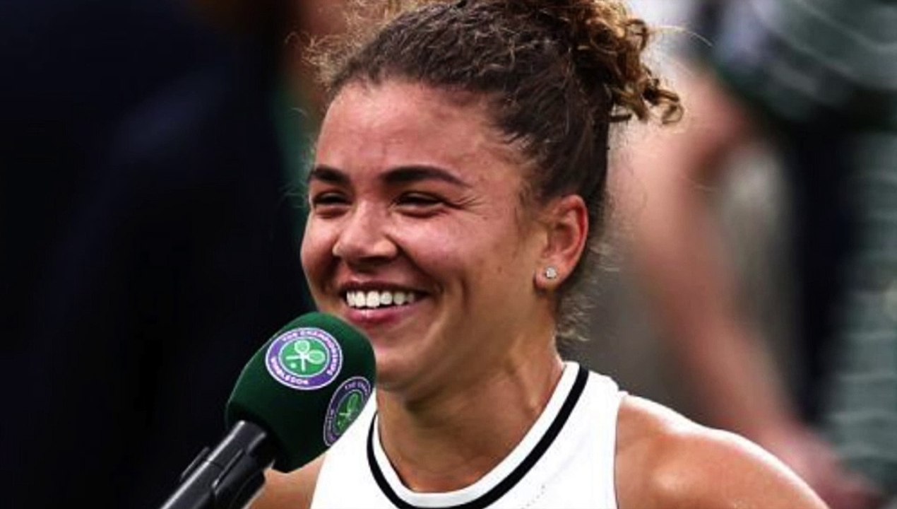 Parla Jasmine Paolini dopo l'accesso alle semifinali del torneo di Wimbledon 2024.