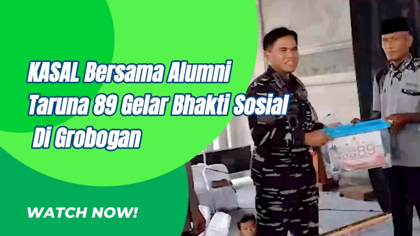 KASAL Bersama Alumni Taruna 89 Adakan Bhakti Sosial DI Grobogan