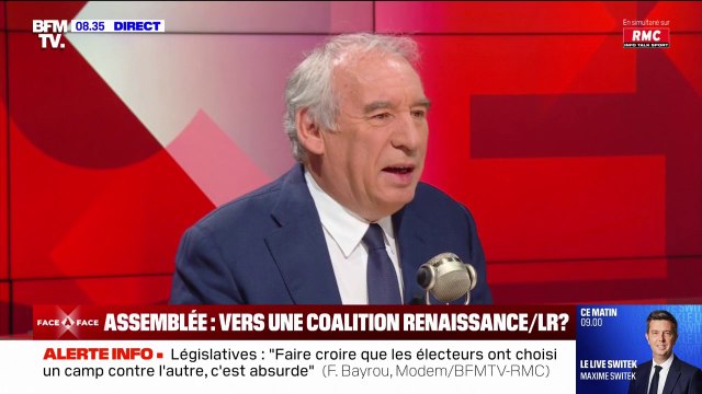 Législatives: pour François Bayrou, il n'y a pas eu de vainqueur à cette élection