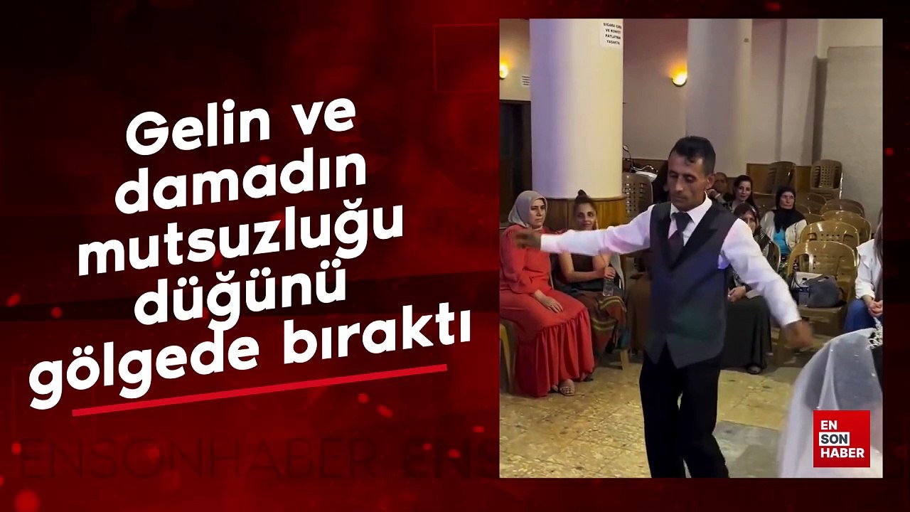 Gelin ve damadın mutsuzluğu düğünü gölgede bıraktı