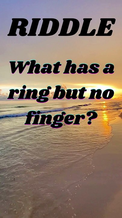 What has a ring but no finger?