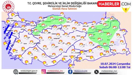 Bugün Batı ve Orta Karadeniz'de Kuvvetli Yağış Uyarısı