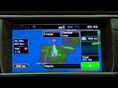 Land Rover Range Rover Evoque. Modelo 2014. Impresiones sistema multimedia