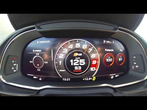 Audi R8 V10 540 CV 2015. 0-100 km/h con y sin Launch Control | km77.com