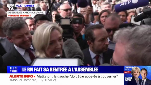 Marine Le Pen: Un député RN représente trois fois plus d'électeurs, qu'un député de n'importe quel autre groupe