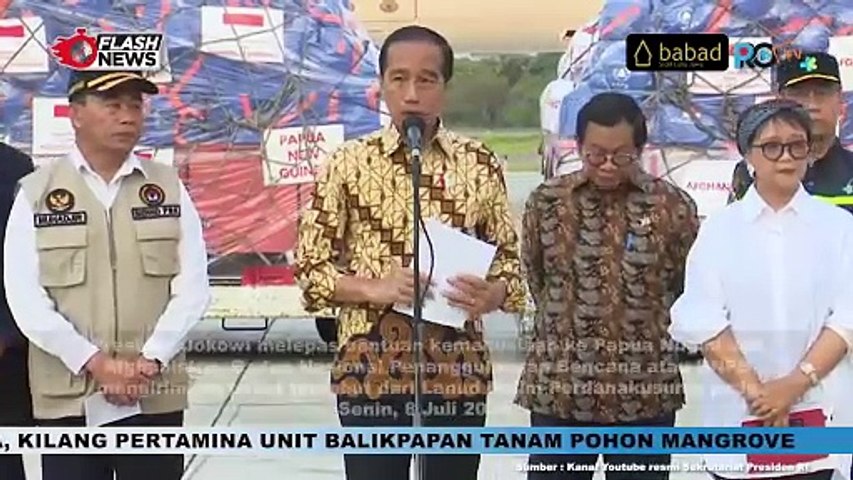 FANTASTIS! Jokowi Lepas Bantuan Kemanusiaan ke Papua Nugini dan Afghanistan Sebesar RP35,5 Miliar