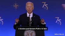 Biden davanti agli alleati Nato, parole forti e voce salda