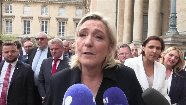 Marine Le Pen : «Emmanuel Macron est en train de trouver les arguments pour justifier d'assumer le comportement de ceux qu'il a fait élire, ceux du Nouveau Front populaire qui ont quasiment des attitudes facétieuses»
