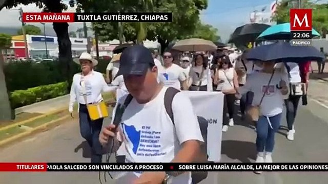 Trabajadores del Poder Judicial protestan contra la reforma al Poder Judicial