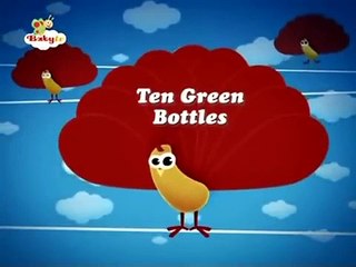 BabyTV Ten green bottles english