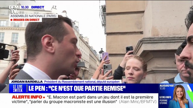 Jordan Bardella: Ce qui est grave, c'est que nous perdons du temps (…) Cela va beaucoup fragiliser le pays
