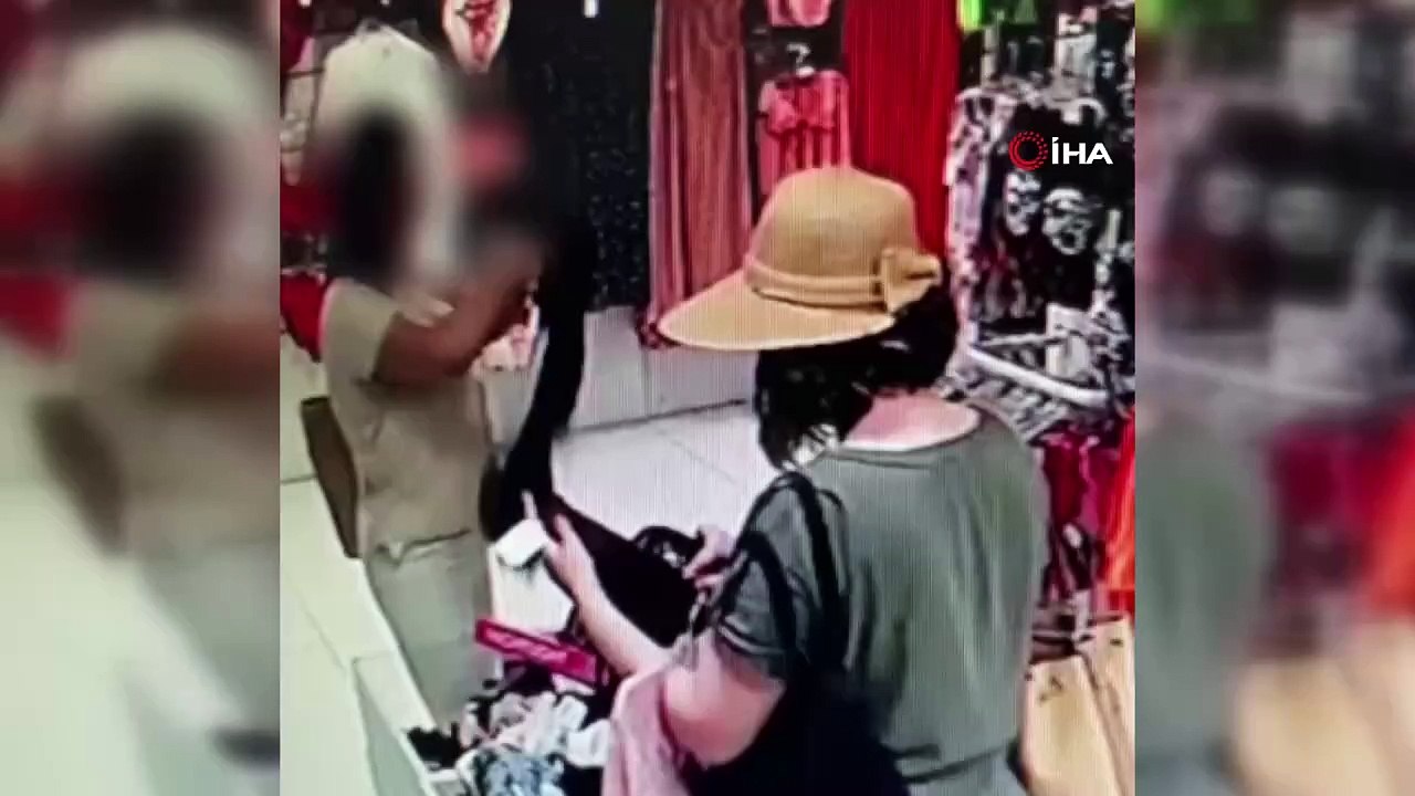 İç giyim mağazasından fantezi kıyafet çalan kadın pes dedirtti