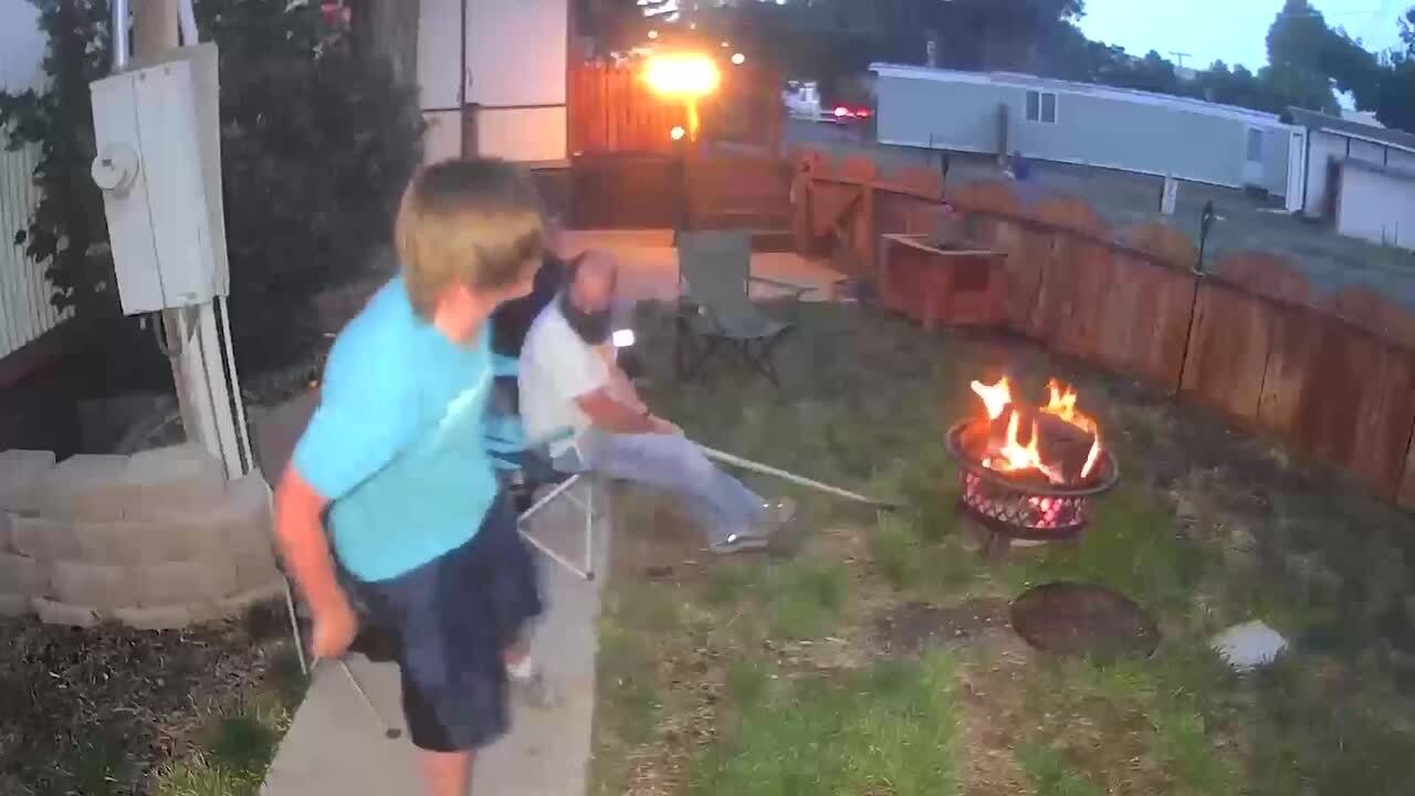 Guy Falls Through Camp Chair