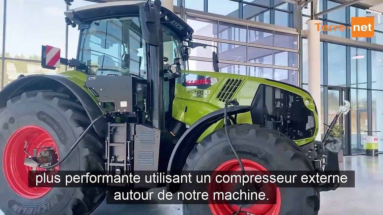 Chez Claas, une gestion du télégonflage intégrée au terminal du tracteur