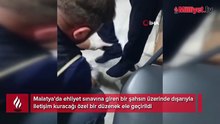 Ehliyet sınavında özel düzenekli kopyaya tutuklama