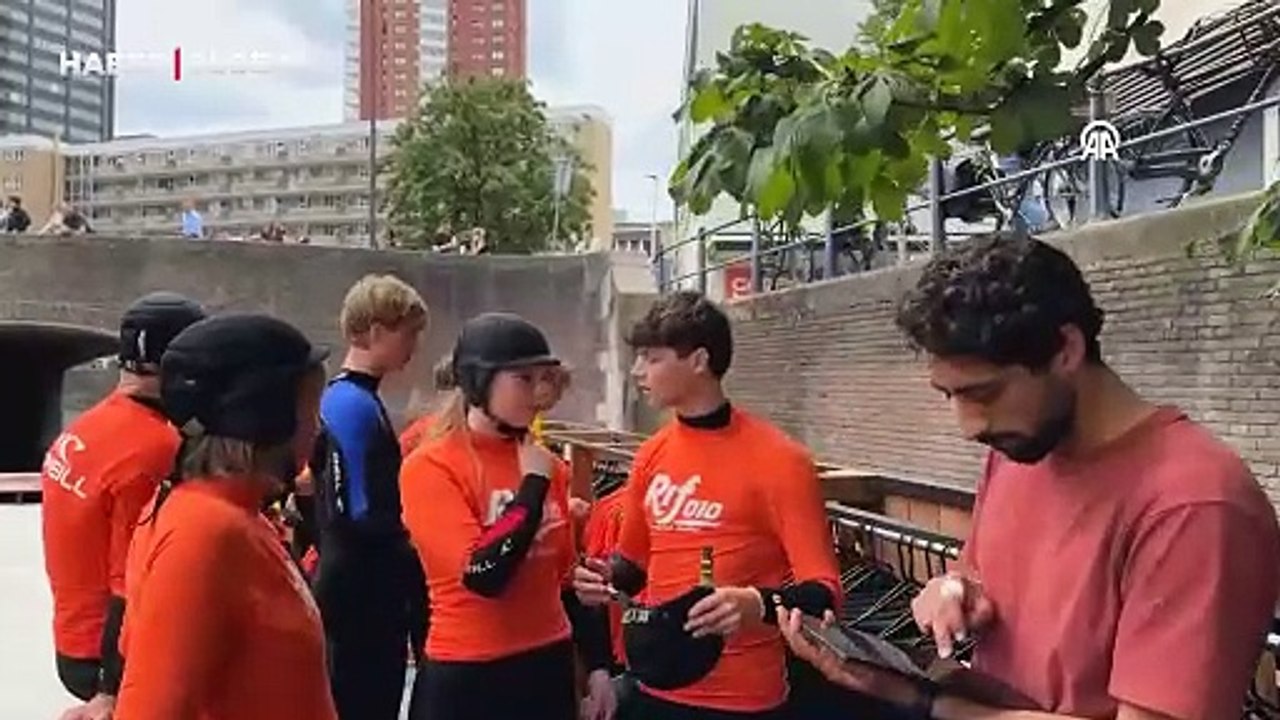 Rotterdam'ın göbeğinde sörf imkanı