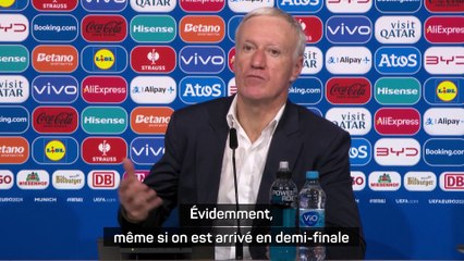 Deschamps après l'élimination : "La responsabilité, c'est la mienne"