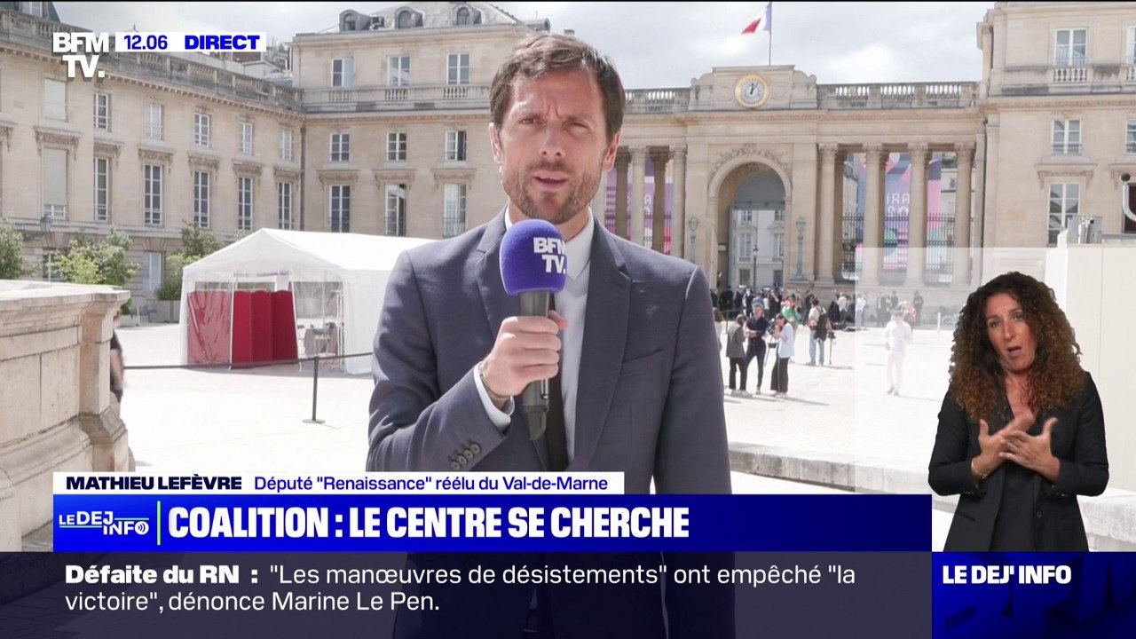 "Il ne faut avoir qu'une seule boussole: l'intérêt général du pays pour ces trois prochaines années" estime Mathieu Lefèvre, député Renaissance