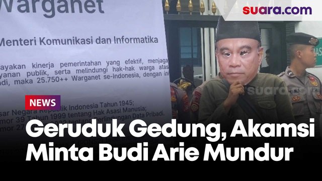 Geruduk Gedung Kominfo, Akamsi Minta Budi Arie Mundur: Menteri Hasil Bagi-bagi Kue