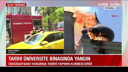 Üsküdar'daki Sağlık Bilimleri Üniversitesi'nde yangın