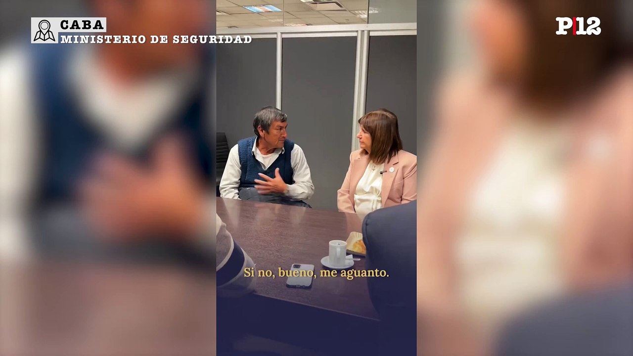 Bullrich compartió un video junto al papá de Loan sobre su reunión en el Ministerio de Seguridad