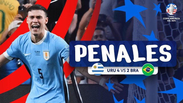 Uruguay vs Brasil (1 (4) - 1 (2)) | Copa América 2024 | Cuartos de final: Definición por penales