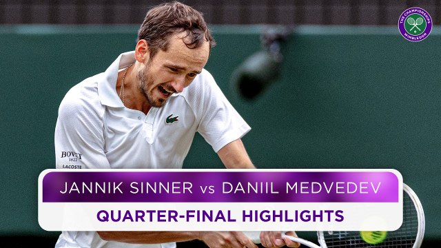 Jannik Sinner vs Daniil Medvédev (7-6, 4-6, 6-7, 6-2, 3-6) | Wimbledon 2024 | Cuartos de final
