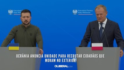 Ucrânia anuncia unidade para recrutar cidadãos que moram no exterior
