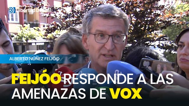 Feijóo: No se puede amenazar a nadie por cumplir su deber