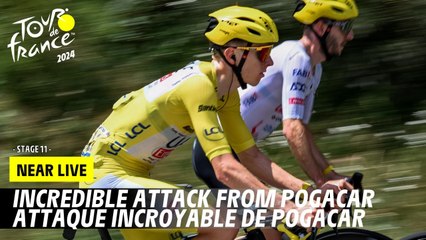 Pogacar's Stunning Attack in Stage 11 of Tour de France 2024 🚴‍♂️