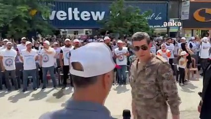 Emniyet Müdürü grev yapan yapan işçileri ziyaret etti