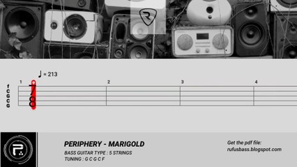 PERIPHERY - MARIGOLD [BASS TABS TUTORIAL]
