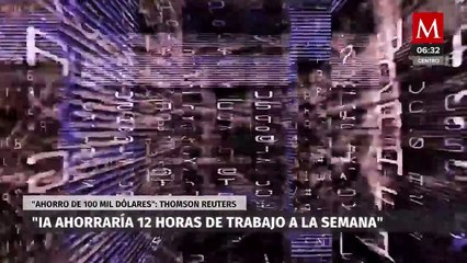 De acuerdo con Reuters, IA ahorraría 12 horas semanales de trabajo, lo equivalente a 100 mil dólares