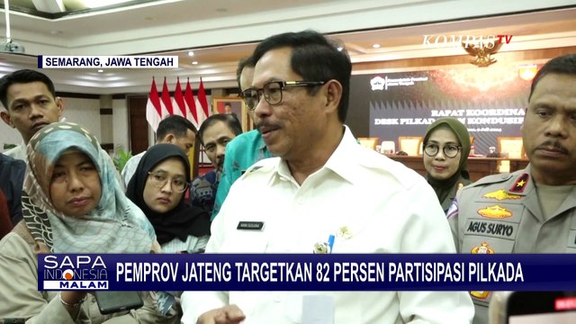 Pj Gubernur Jateng Nana Sudjana Targetkan 82 Persen Partisipasi Pilkada
