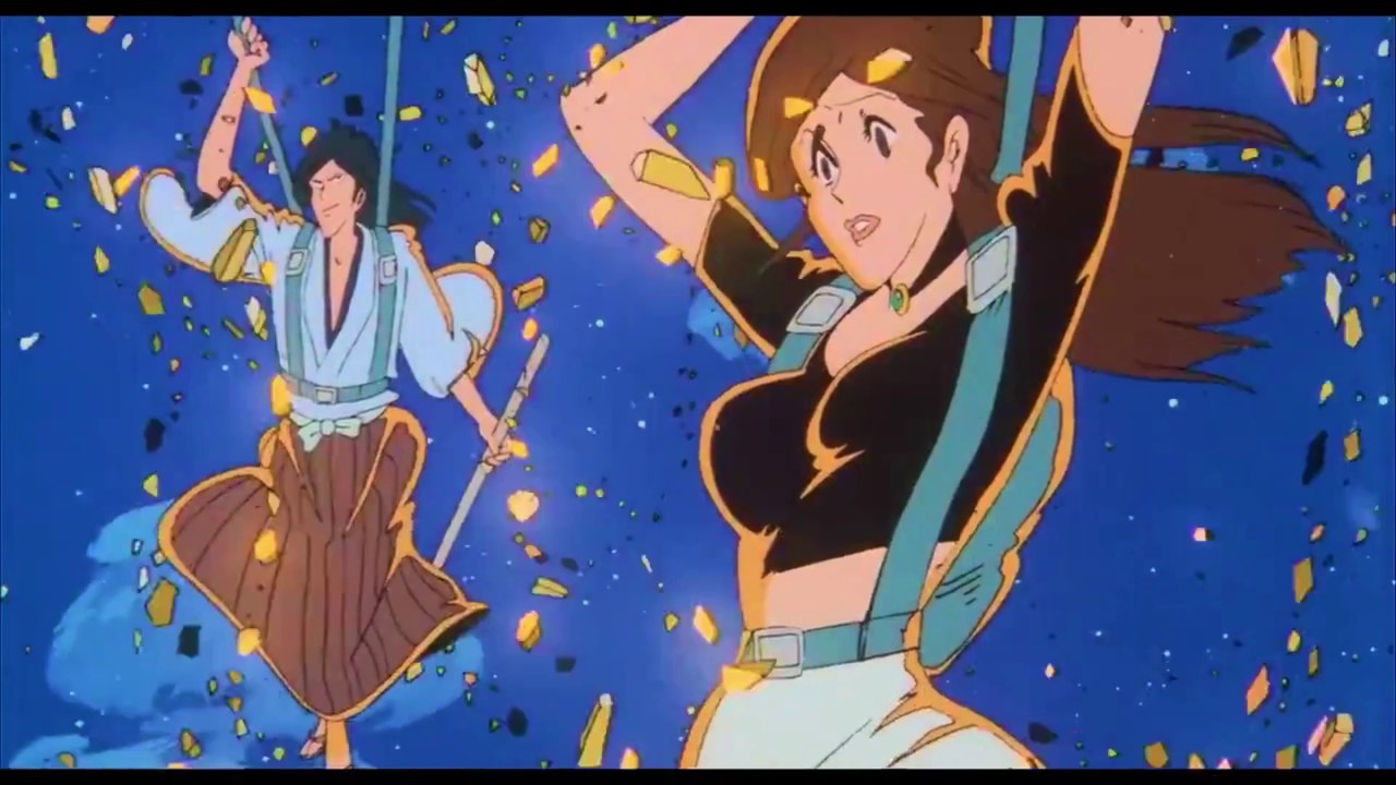 Lupin III The Legend of the Gold of Babylon - parachute scene