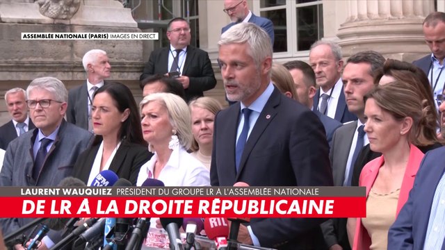 Laurent Wauquiez : «Nous devons tout rebâtir et tout reconstruire. Ce à quoi nous allons nous employer pour mettre en œuvre une nouvelle offre politique d'une droite indépendante»