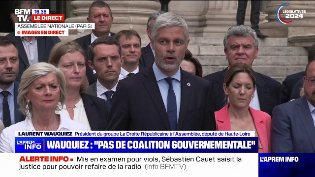 Laurent Wauquiez: Nous ne participerons pas à des coalitions gouvernementales