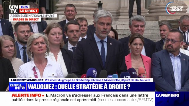 Laurent Wauquiez: Tout gouvernement qui comporterait des ministres de La France insoumise fera l'objet immédiatement de notre part du vote d'une motion de censure