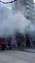 Incendio en casa de Pocitos