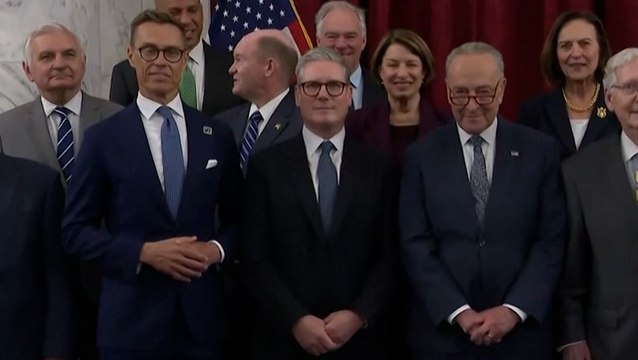 Starmer meets with Senate leaders and German chancellor during visit to Capitol Hill