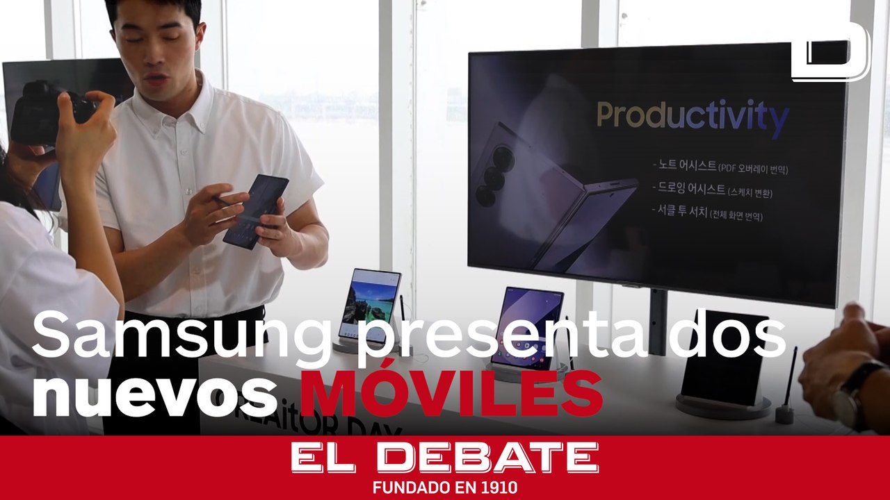 Samsung presenta sus dos nuevos modelos de teléfonos móvil en Seúl
