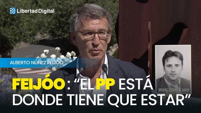 Las conmovedoras palabras de Feijóo en el homenaje a Miguel Ángel Blanco