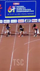 Dutee Chand wins 100m Heats at 61st Interstate Senior ,
