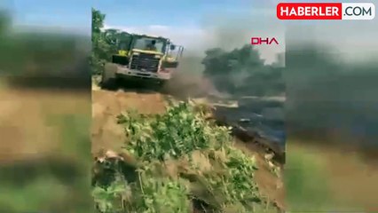 Diyarbakır Lice'de Kırsal Alanda Örtü Yangını