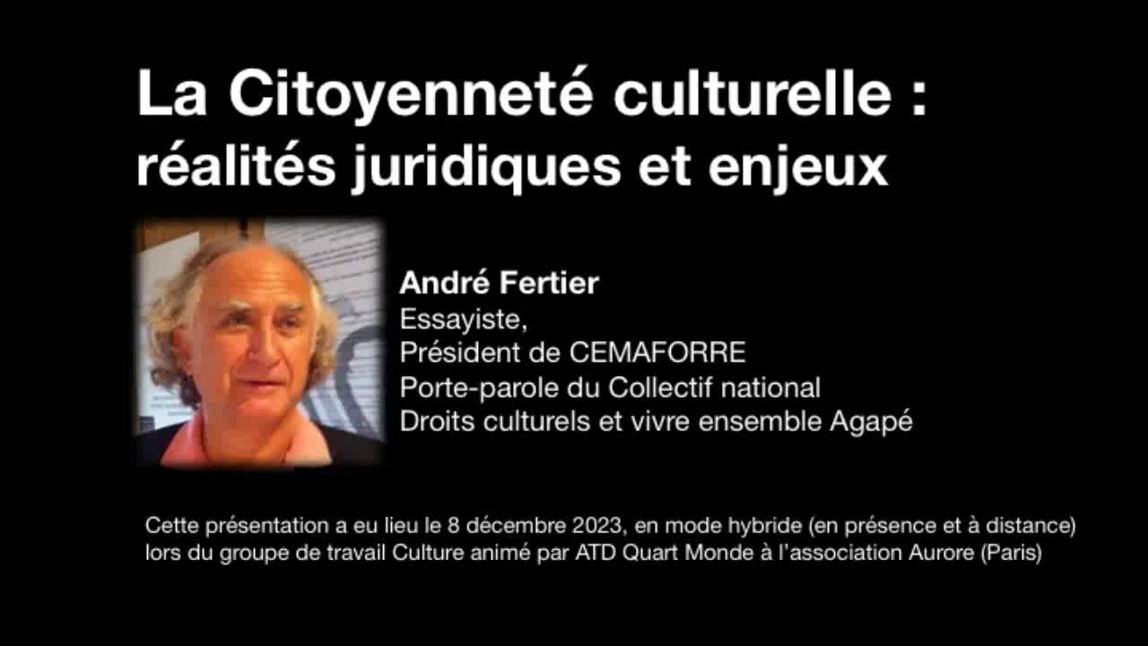 La citoyennete culturelle