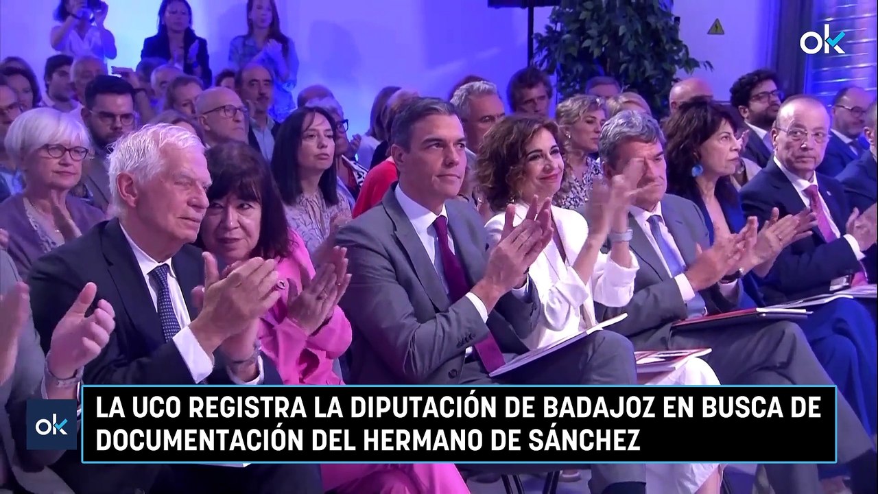 La UCO registra la Diputación de Badajoz en busca de documentación del hermano de Sánchez
